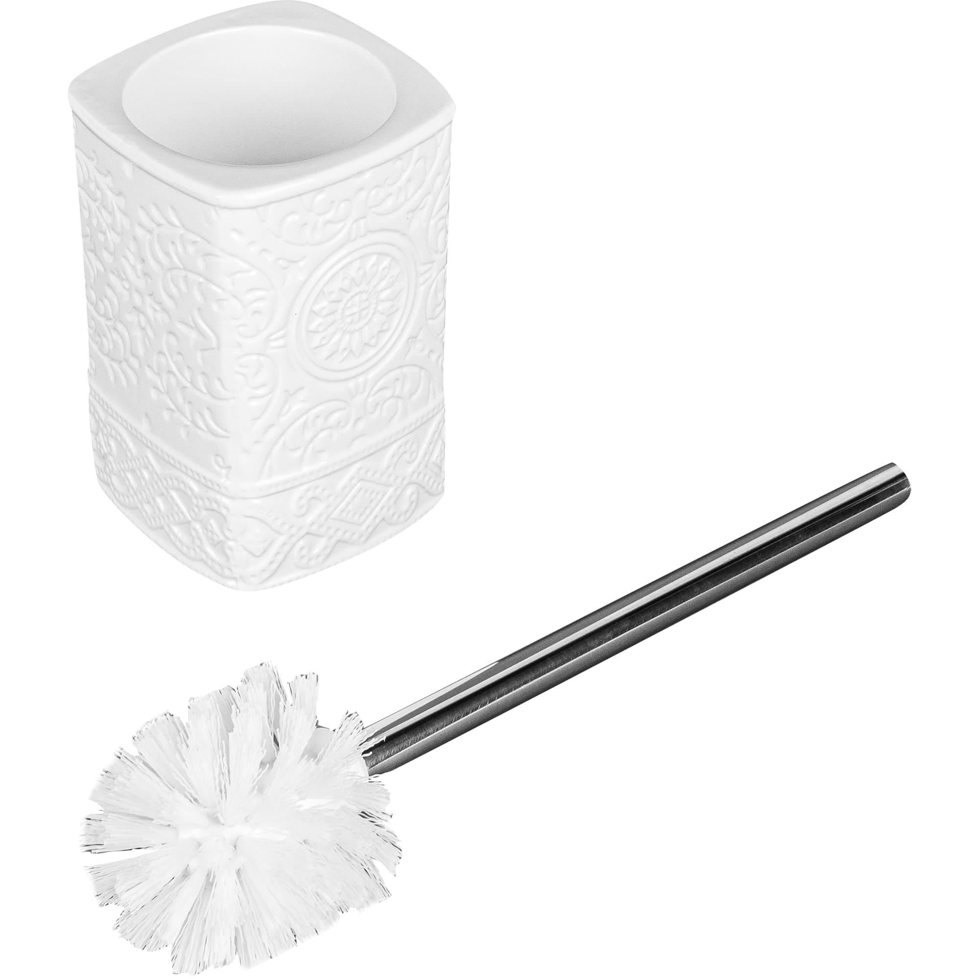 17119948 Ёршик для унитаза напольный «», керамика, цвет белый Ажур Santreyd  - Вид №2