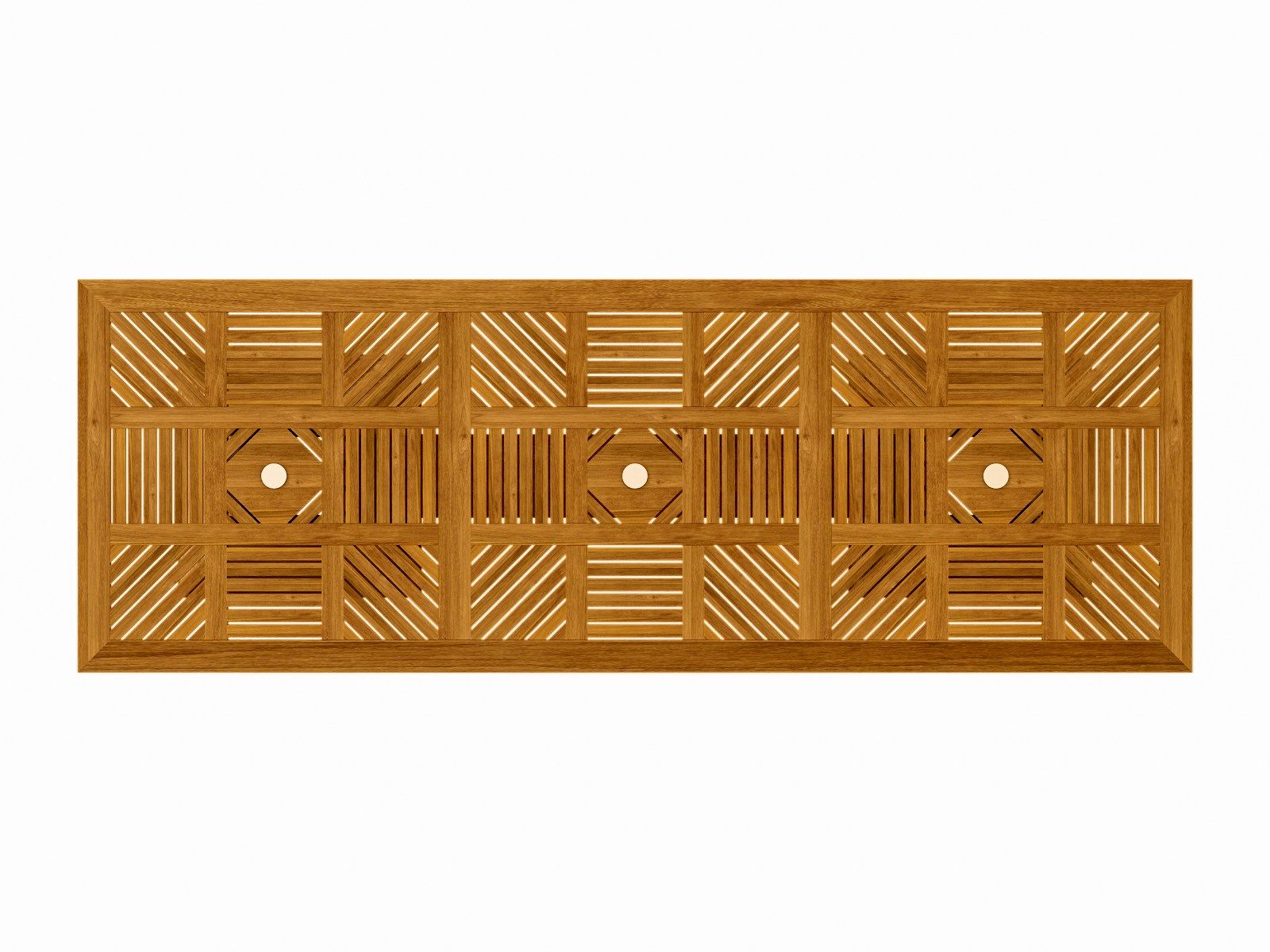 Прямоугольный садовый стол из тикового дерева ASTELLO Coquelicot ARCH-00149191 - Вид №2