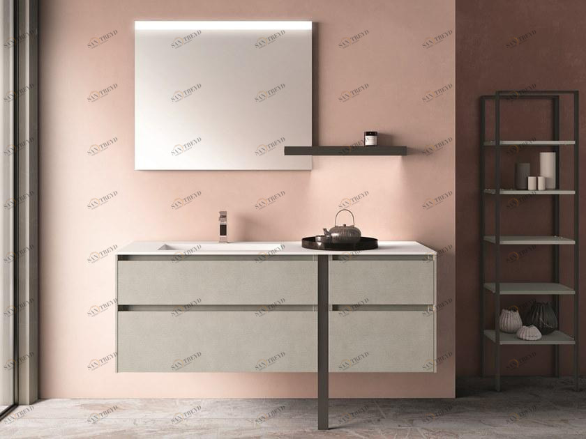 Cerasa Подвесной туалетный столик из меламина с ящиками Segno sun-id-1467025