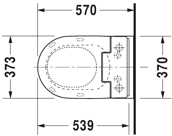 2528590000 Подвесной унитаз настенный Белый Duravit ME BY STARCK Германия - Вид №2