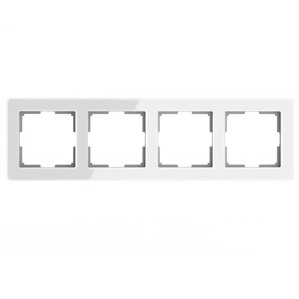 Рамка Werkel Acrylic для розеток и выключателей - парящий дизайн в белом цвете 86884230 STLM-0072310