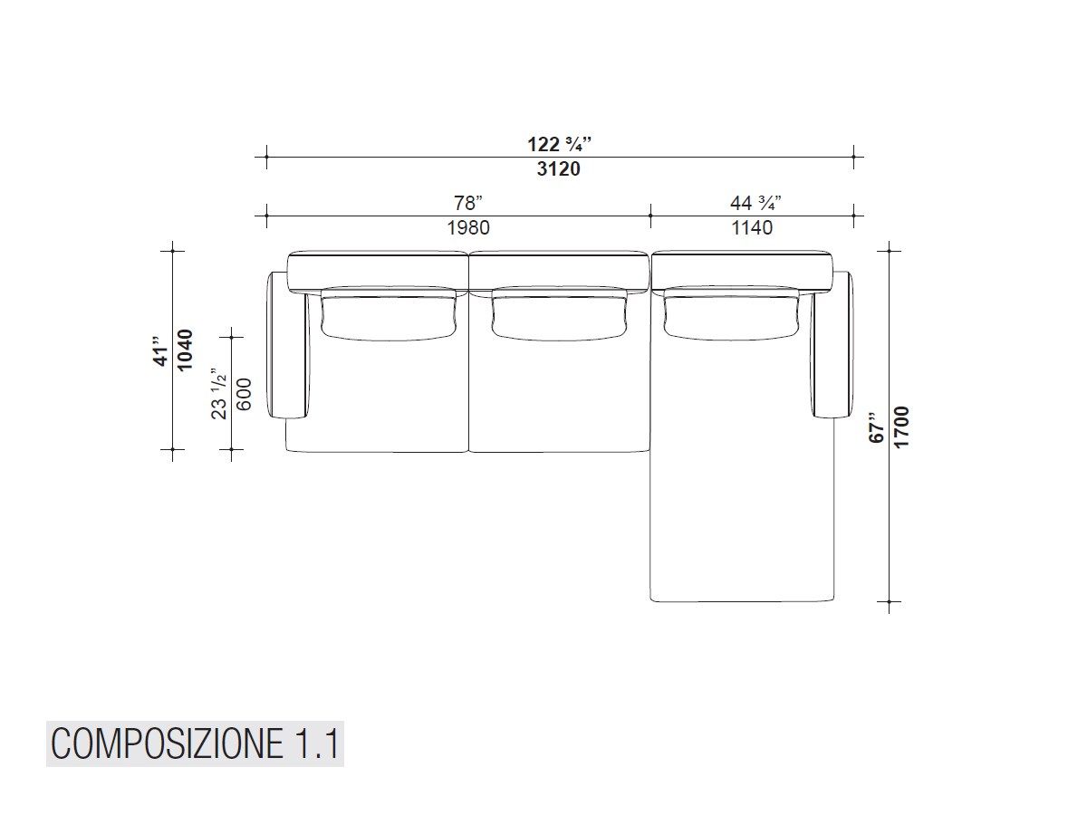 3-местный тканевый диван Lema MUSTIQUE ARCH-00045048 - Вид №10