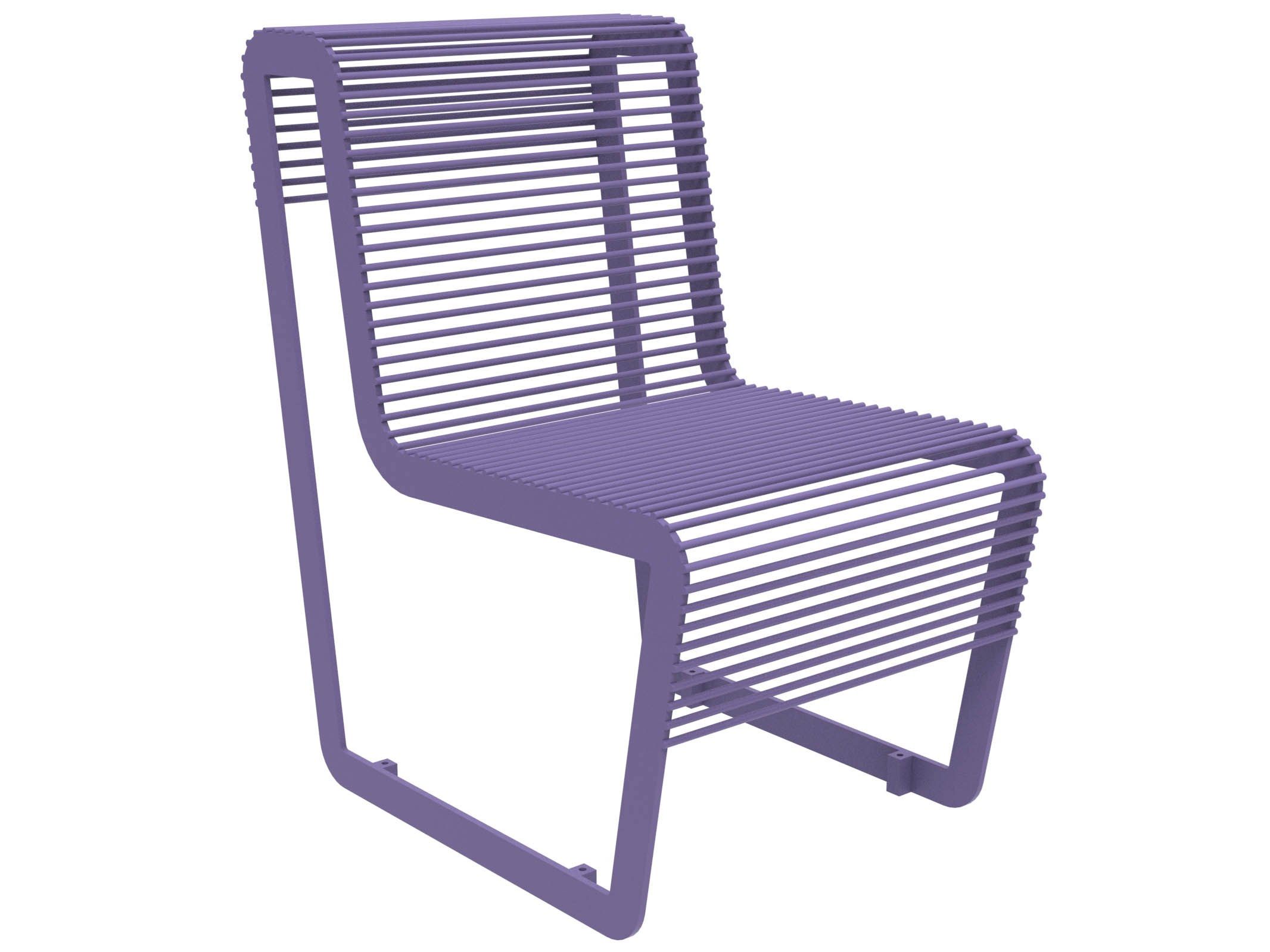 Оцинкованная стальная скамья со спинкой Lazzari Light ARCH-00005945 - Вид №15