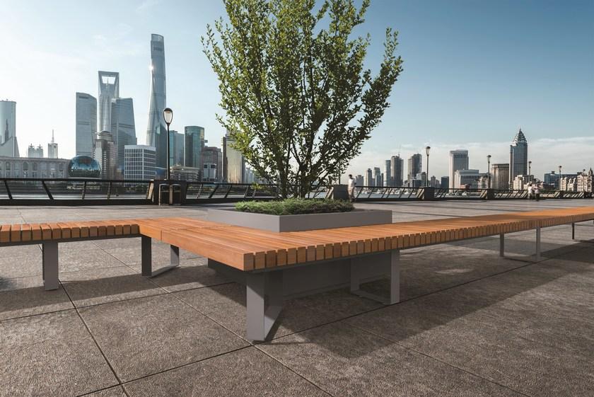 Metalco Круглая скамья из стали в современном стиле без спинки sun-id-1423841 - Вид №2