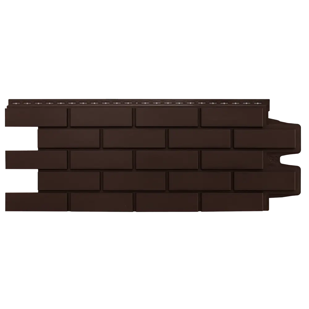 Фасадная панель Grand Line Classic Клинкерный кирпич 1105x417 мм шоколадный STLM-2069974