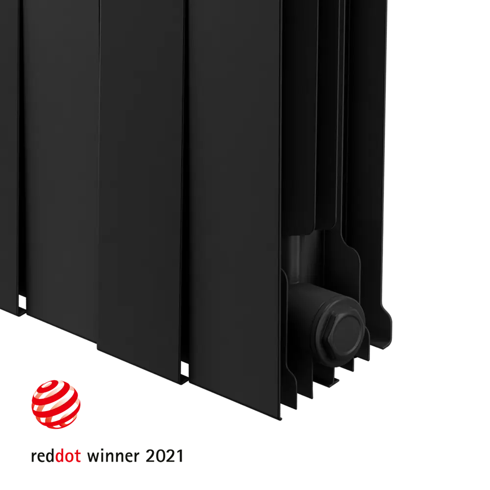 Радиатор секционный Royal Thermo Pianoforte 500/100 6 секций боковое подключение биметалл черный 81979202 STLM-2001575  - Вид №3