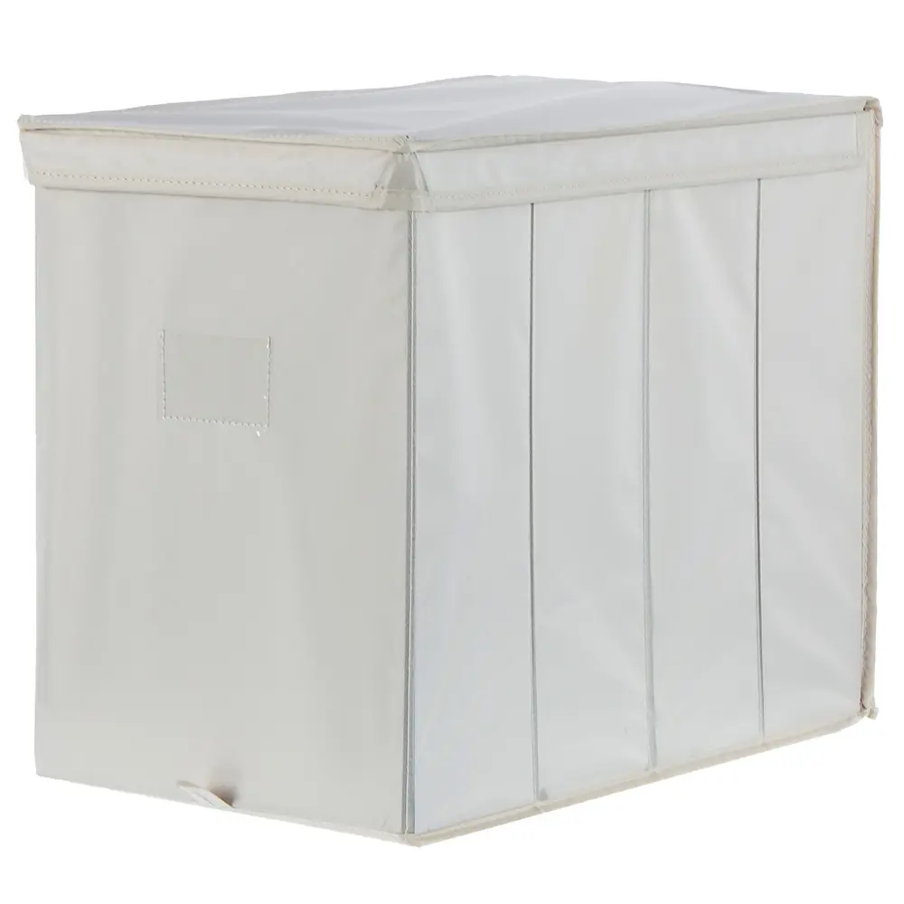 Короб Spaceo с крышкой 27х36x44 см нетканный материал цвет бежевый STLM-2074341