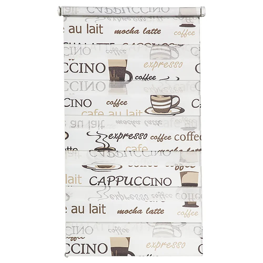 Штора рулонная День-ночь 48х160 см, цвет кофе GARDENA STLM-2059989