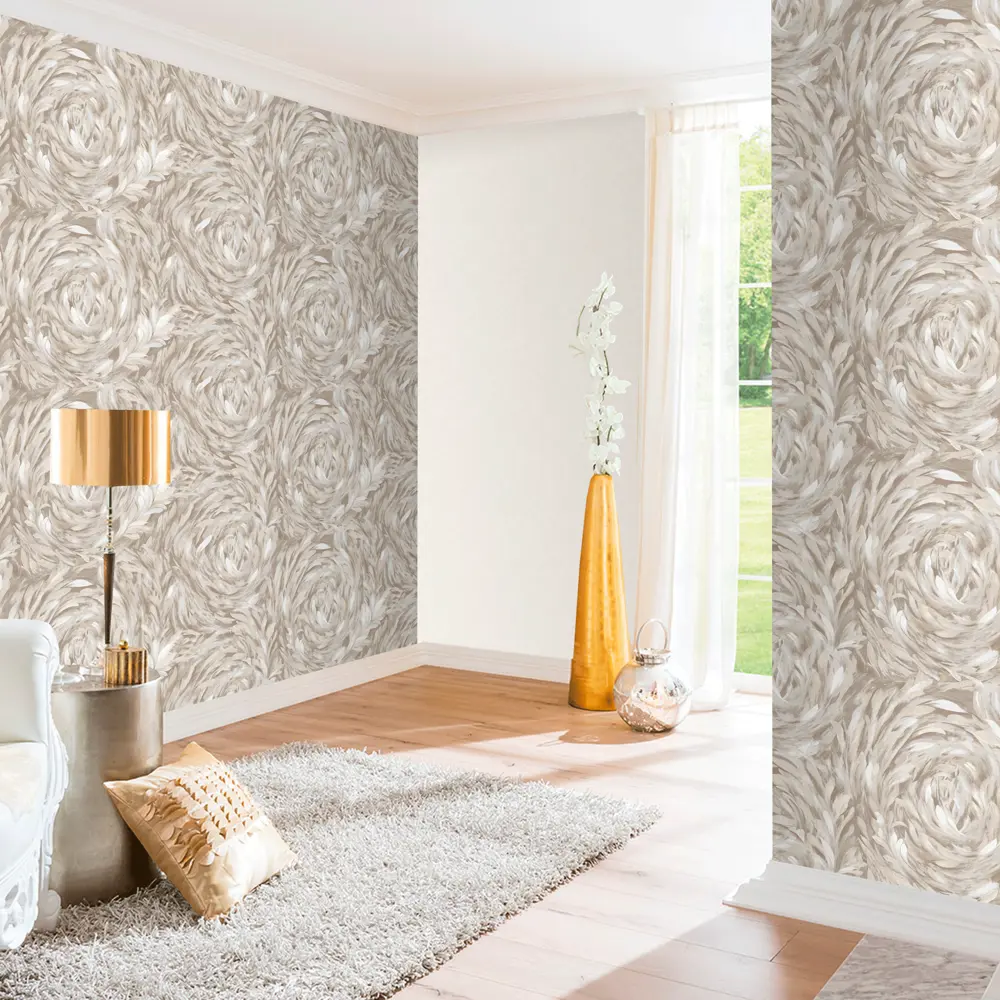 Обои флизелиновые Erismann Azzurra бежевые 1.06 м 4554-3 STLM-2028463 - Вид №2