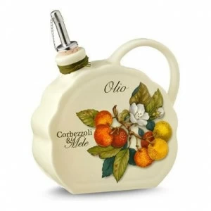 Бутылка керамическая для масла 0,55 л бежевая "Итальянские фрукты" NUOVA CER ИТАЛЬЯНСКИЕ ФРУКТЫ 00-3946447 Бежевый