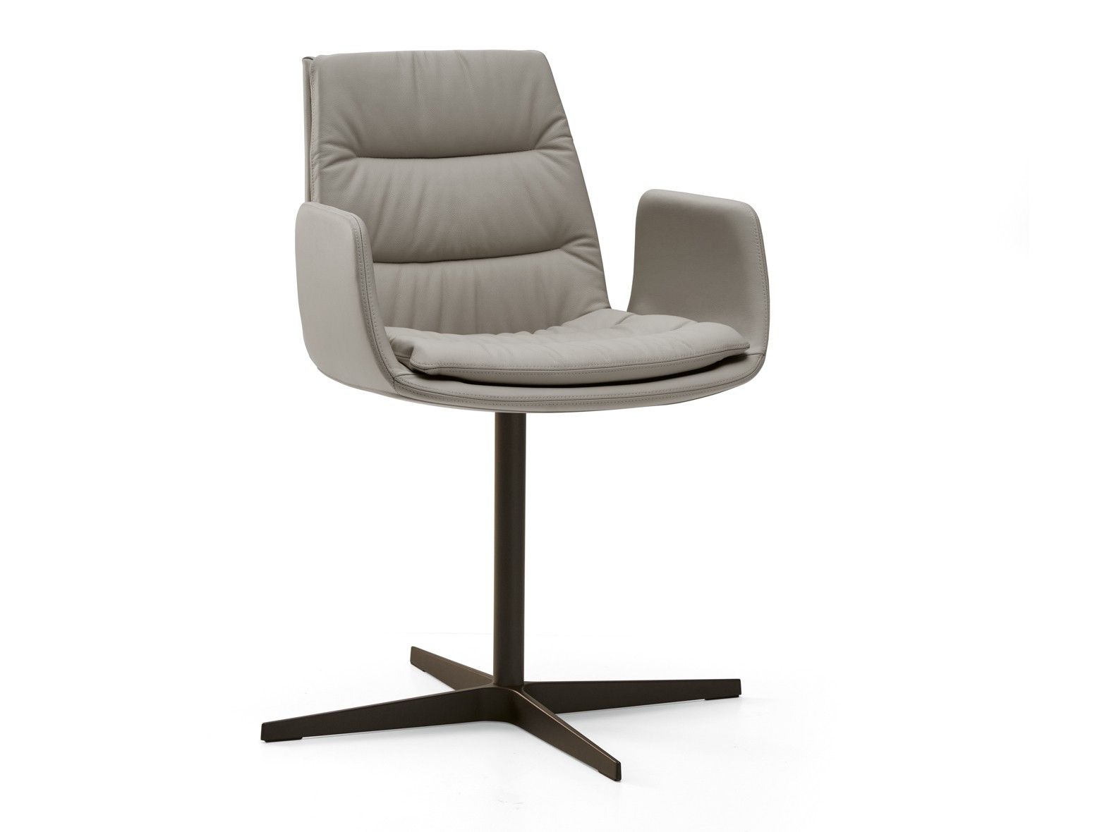 Кожаный спиц поворотный стул с подлокотниками EFORMA Lady ARCH-00147859 - Вид №1