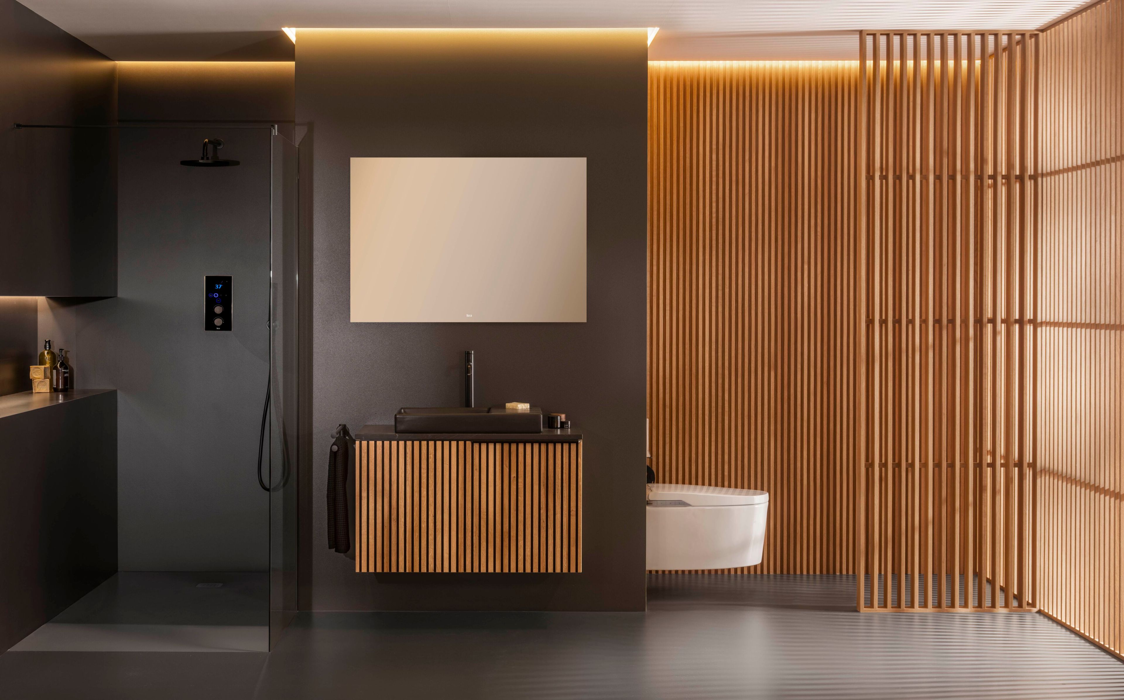 Термостатический встраиваемый душевой набор с насадкой для душа Roca SMART SHOWER 5D114AC00 ARCH-00050177 - Вид №3