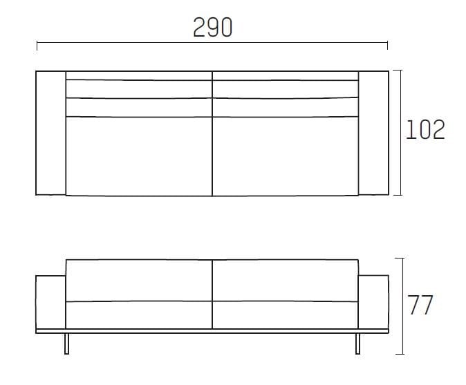 Секционный диван с огнестойкой обивкой Piet Boon DON living ARCH-00064056 - Вид №9