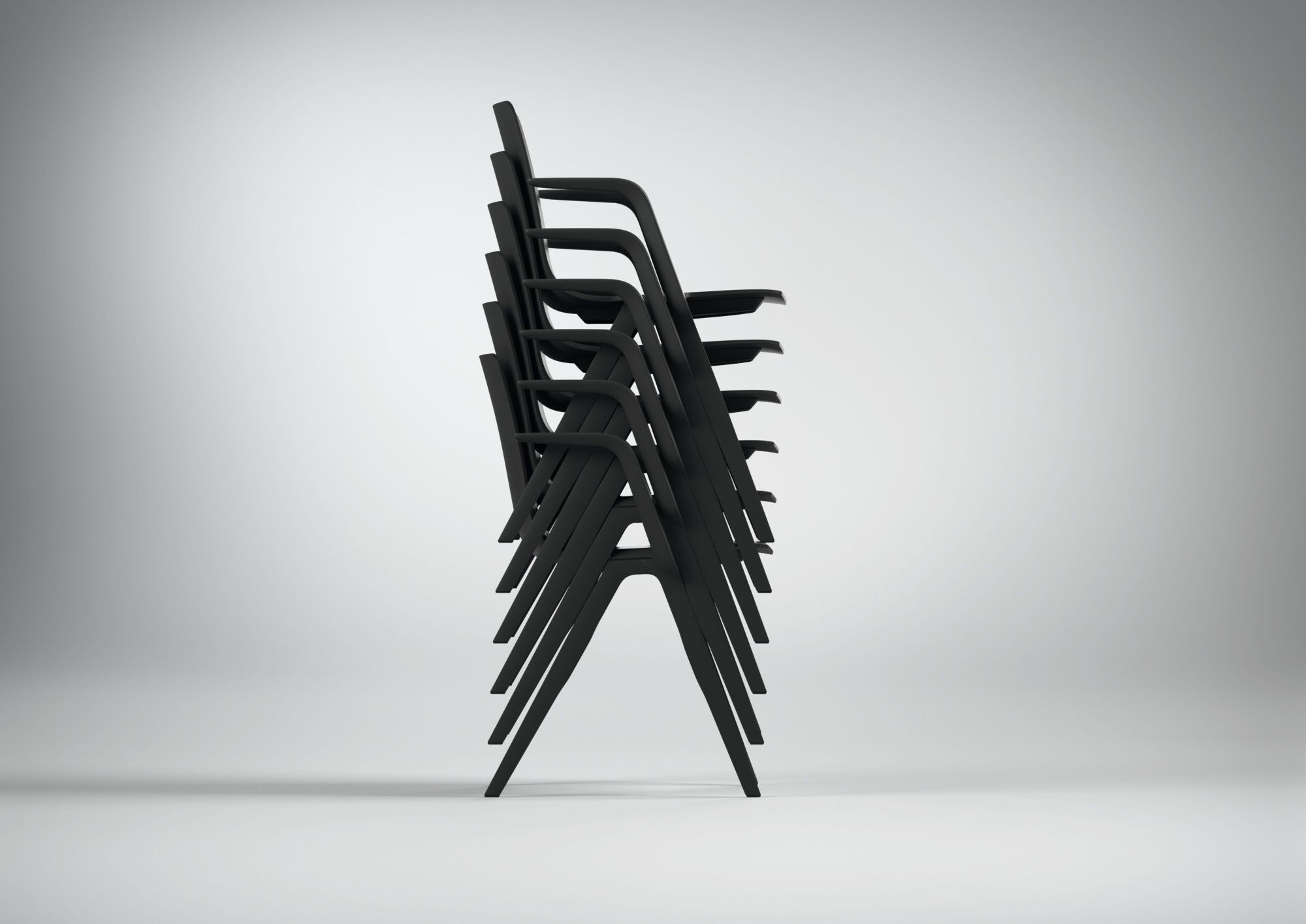 Штабелируемый стул с подлокотниками Brunner A-Family ARCH-00118008 - Вид №2