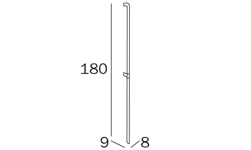 Фиксированная вертикальная ручка для ванной комнаты INDA® комфорт ARCH-00059891 - Вид №2