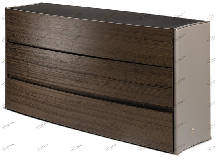 Paolo Castelli Комод из дерева и кожи Dea sun-id-1446582