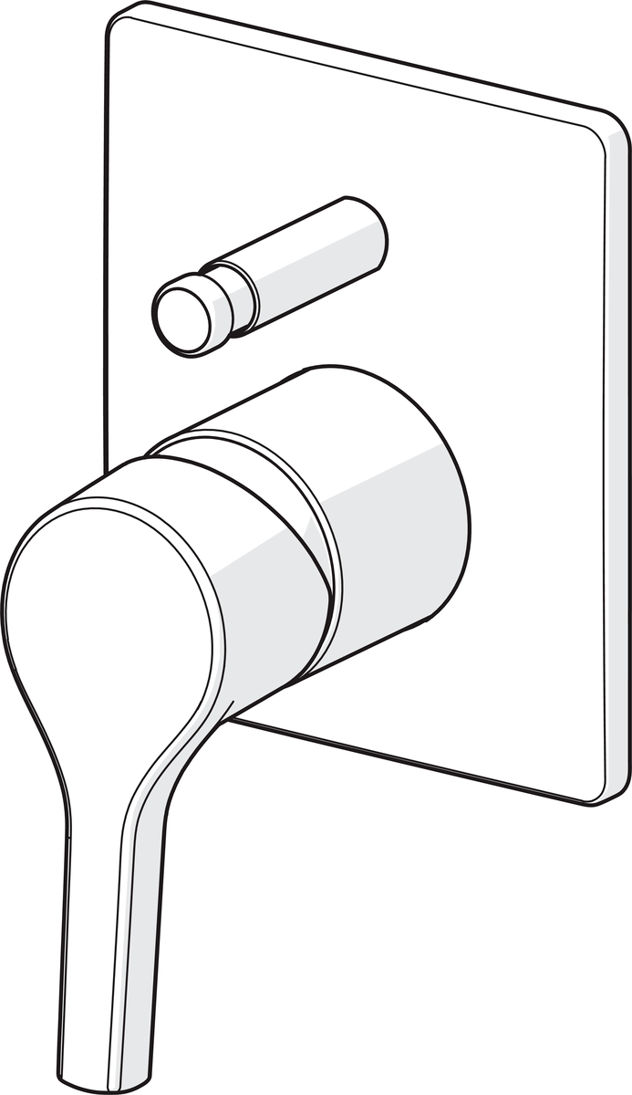 Oras 3986H Панель смесителя для ванны и душа 3986H Saga Style Хром  - Вид №2