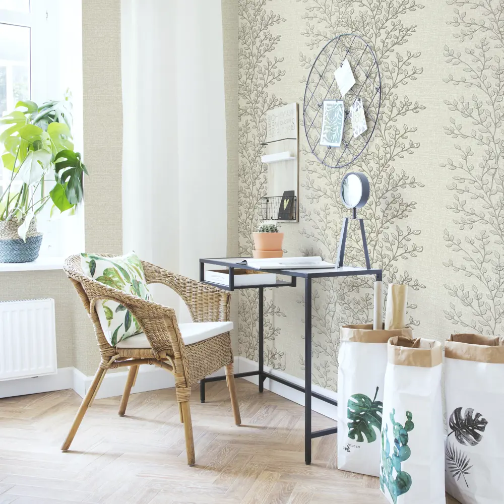 Обои флизелиновые Euro Decor Thea бежевые 1.06 м 7014-01 82377842 STLM-2205740 - Вид №4