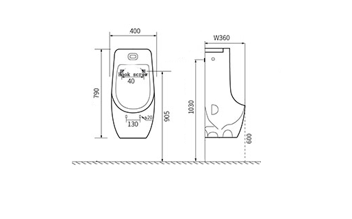 X546S Писсуар подвесной LAB.Space  - Вид №4