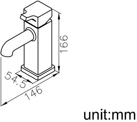 JUSTIME Смеситель для умывальника для столешницы из хромированной латуни с аэратором Mark ii 7909-90-80cp - Вид №1