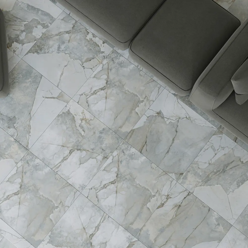 Глазурованный керамогранит Abgres Moon Marbo 80x80 см 1.92 м² матовый цвет серый Santreyd STLM-2098478 - Вид №3