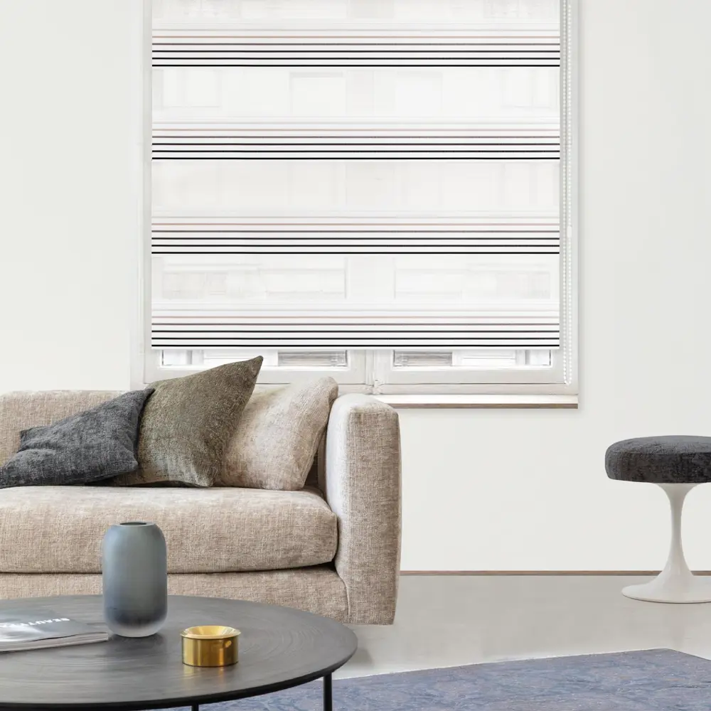 Штора рулонная день-ночь Milan 120x250 см бежевая MIAMOZA STLM-2164343 - Вид №2