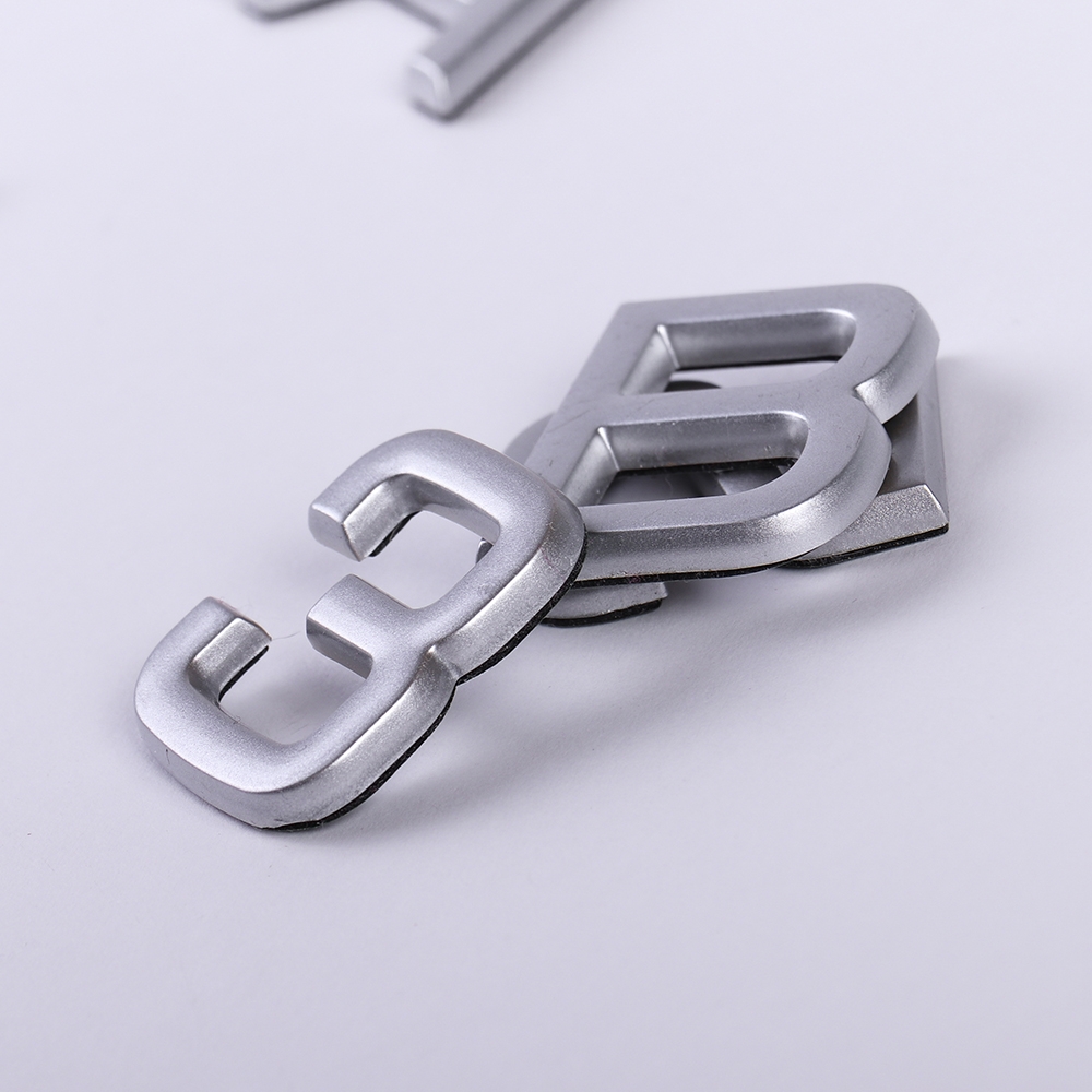 Дверной номер  «3», 32х5х40 мм, матовое серебро LJPS0067 Public Steel Россия  - Вид №5