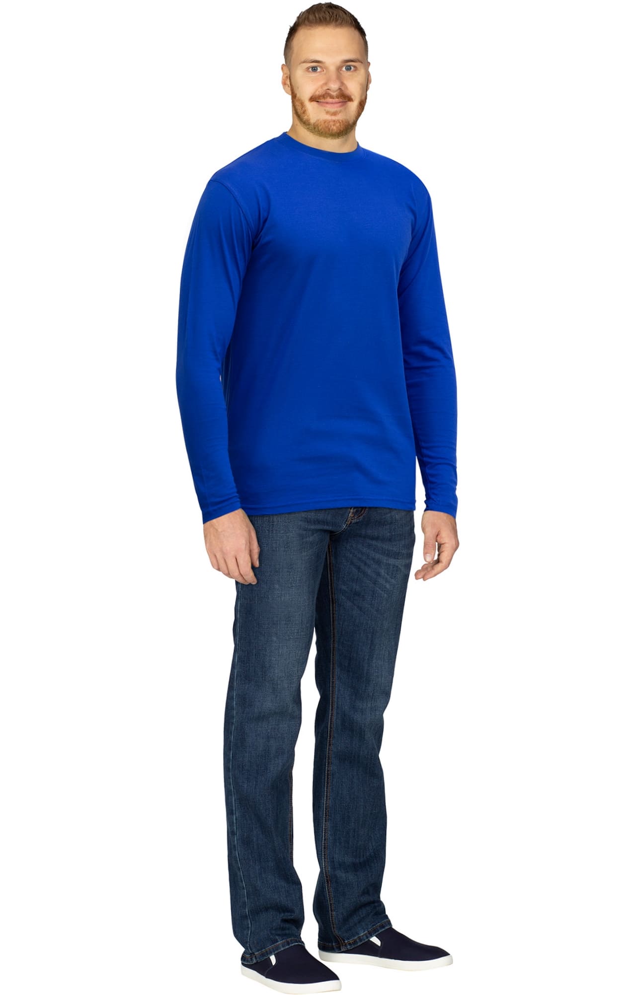 67999 Футболка с длинным рукавом василек  Спецодежда для продавцов  размер L  - Вид №2