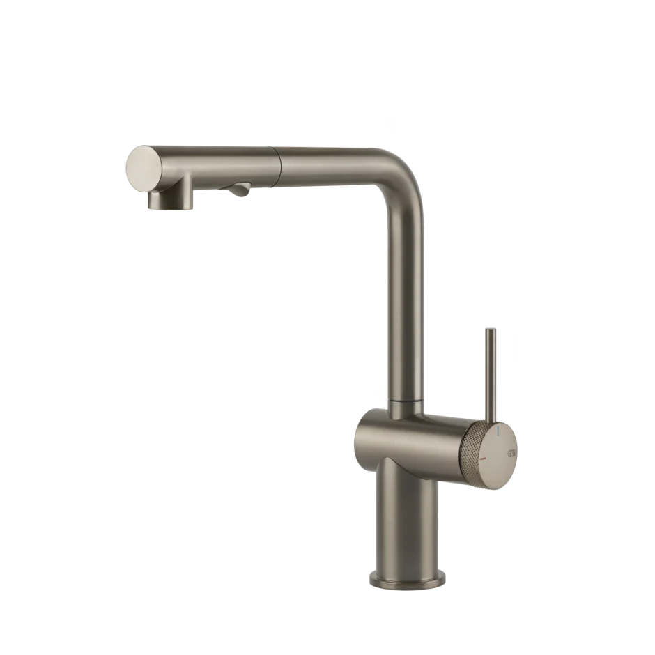 Смеситель для раковины 60478 149 Gessi Inedito МАТОВЫЙ НИКЕЛЬ FINOX 60478149