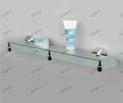 Isen K-4044 (ранее К-4024) Полка стеклянная с бортиком Santreyd 