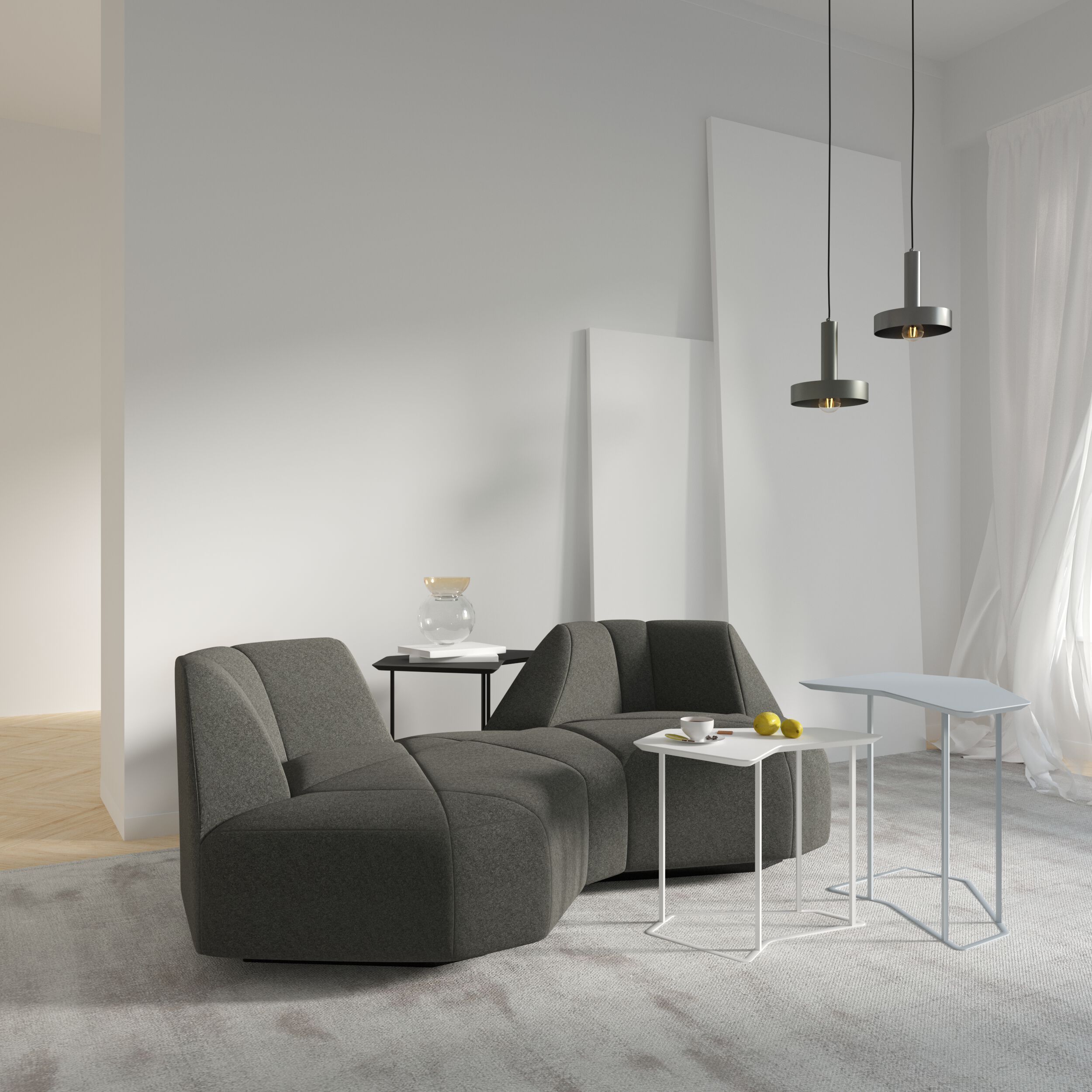 3-местный тканевый диван FID Paris Crystal ARCH-00041264 - Вид №2