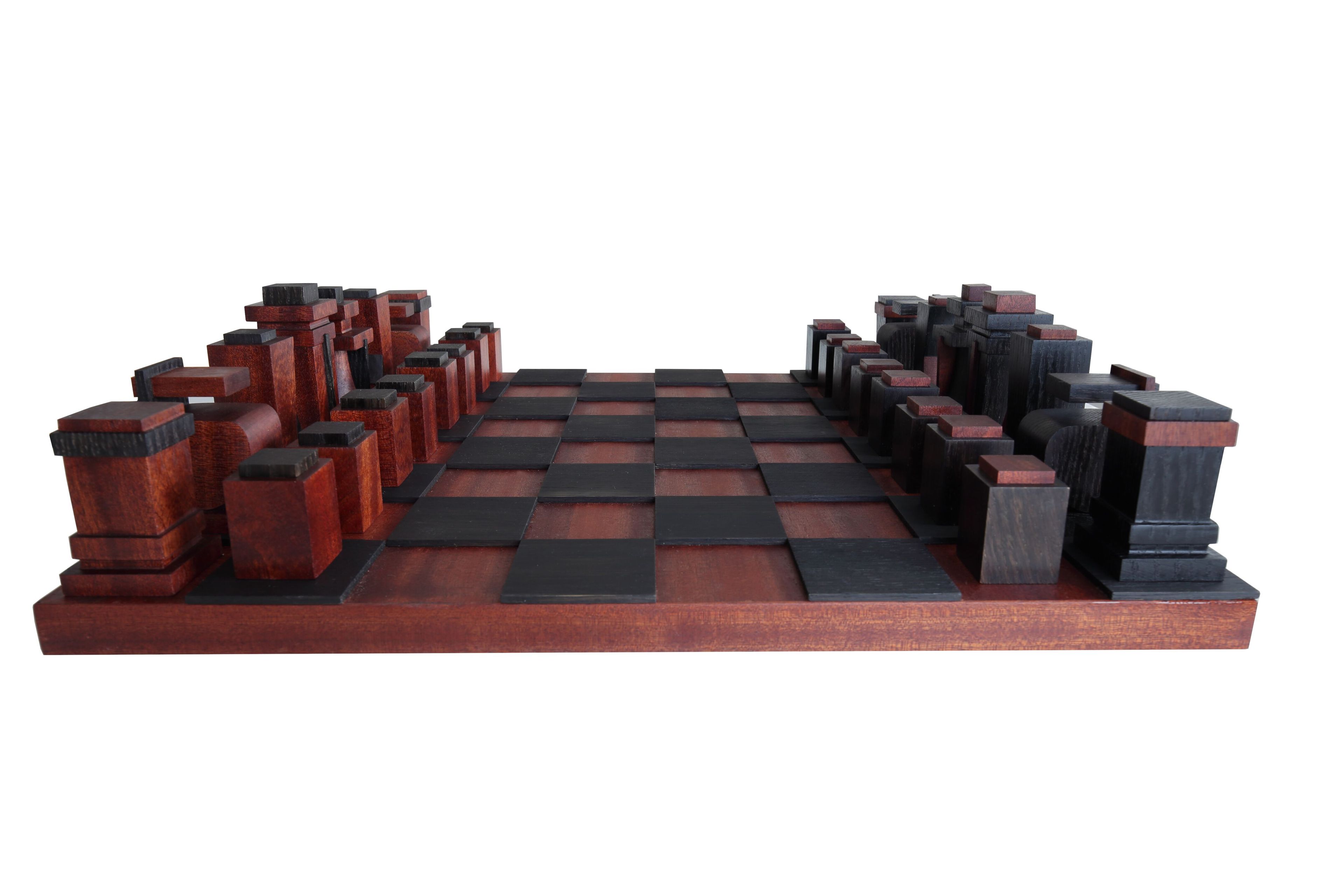 Шахматная доска из массива дуба и красного дерева Deodara SCACCHI ARCH-00001135