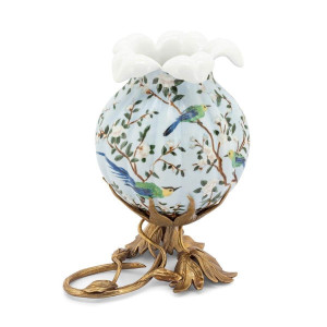 200882-81 ABHIKA ВАЗА BUD ATLANTIDE W / FOOT LT.BLUE