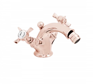 Gentry Home Смеситель для раковины Style на три отверстия с всплывающей пастой Ascot Розовое золото GH101913