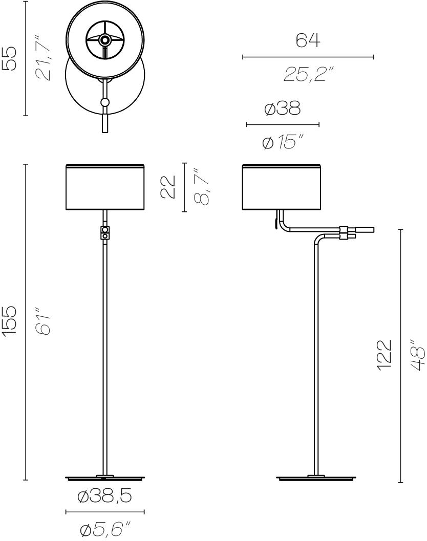 Contardi Светодиодный торшер Josephine sun-id-1499303 - Вид №3