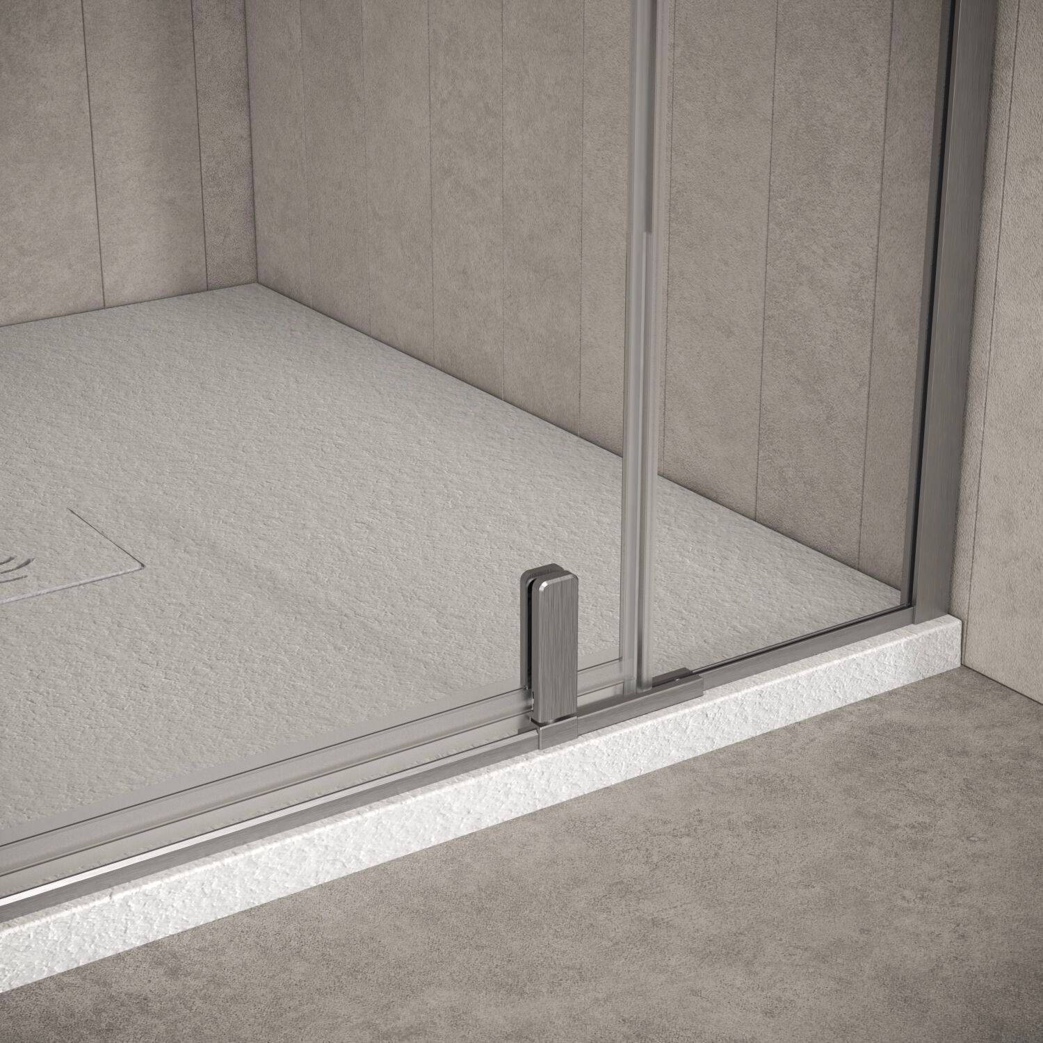 Душевая кабина из закаленного стекла с распашной дверью Kinedo Pure Alu-8 ARCH-00053864 - Вид №3