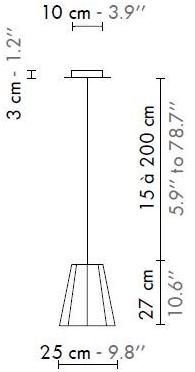 designheure Подвесной светильник из ткани Luxiole Splapmo - Вид №3