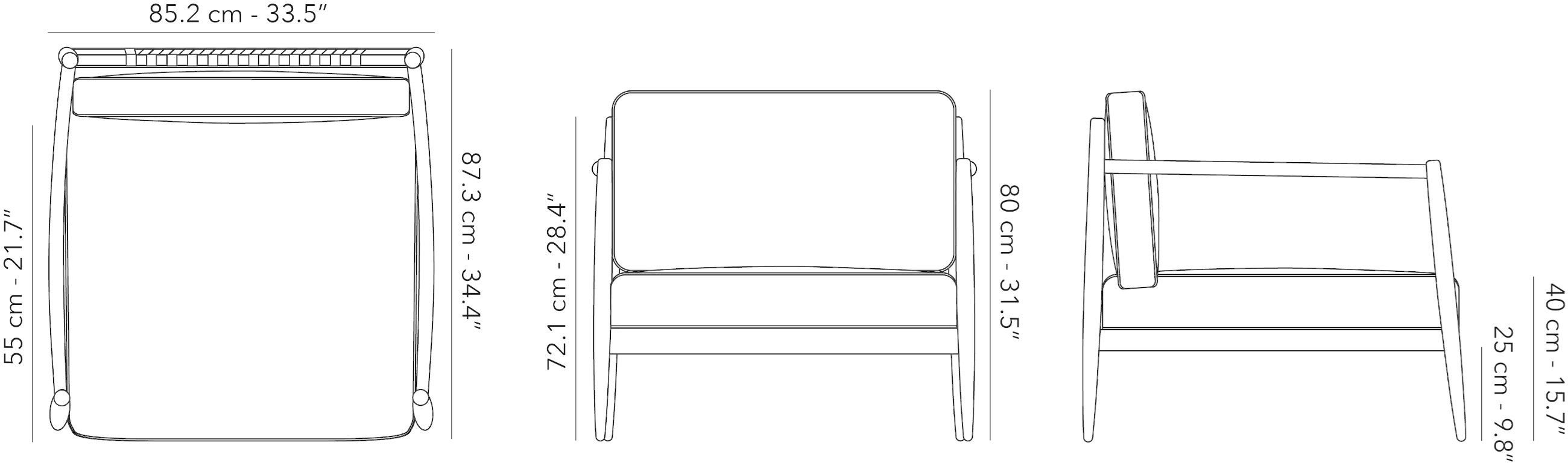 Садовое кресло из тикового дерева с подлокотниками Jardinico Noa ARCH-00113882 - Вид №6