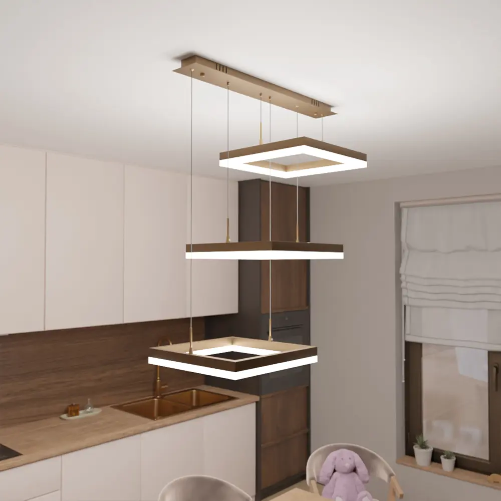 Люстра потолочная светодиодная диммируемая Ritter Rivo 52089 8 с д/у 106 Вт 31 м² 2700К-6500К цвет белый/золотой 84339638 STLM-2198847  - Вид №13