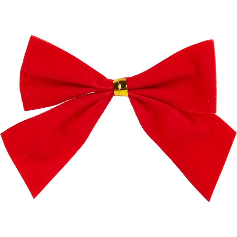 Новогоднее украшение Бант 5x5 см цвет красный Santreyd STLM-2063738 - Вид №1