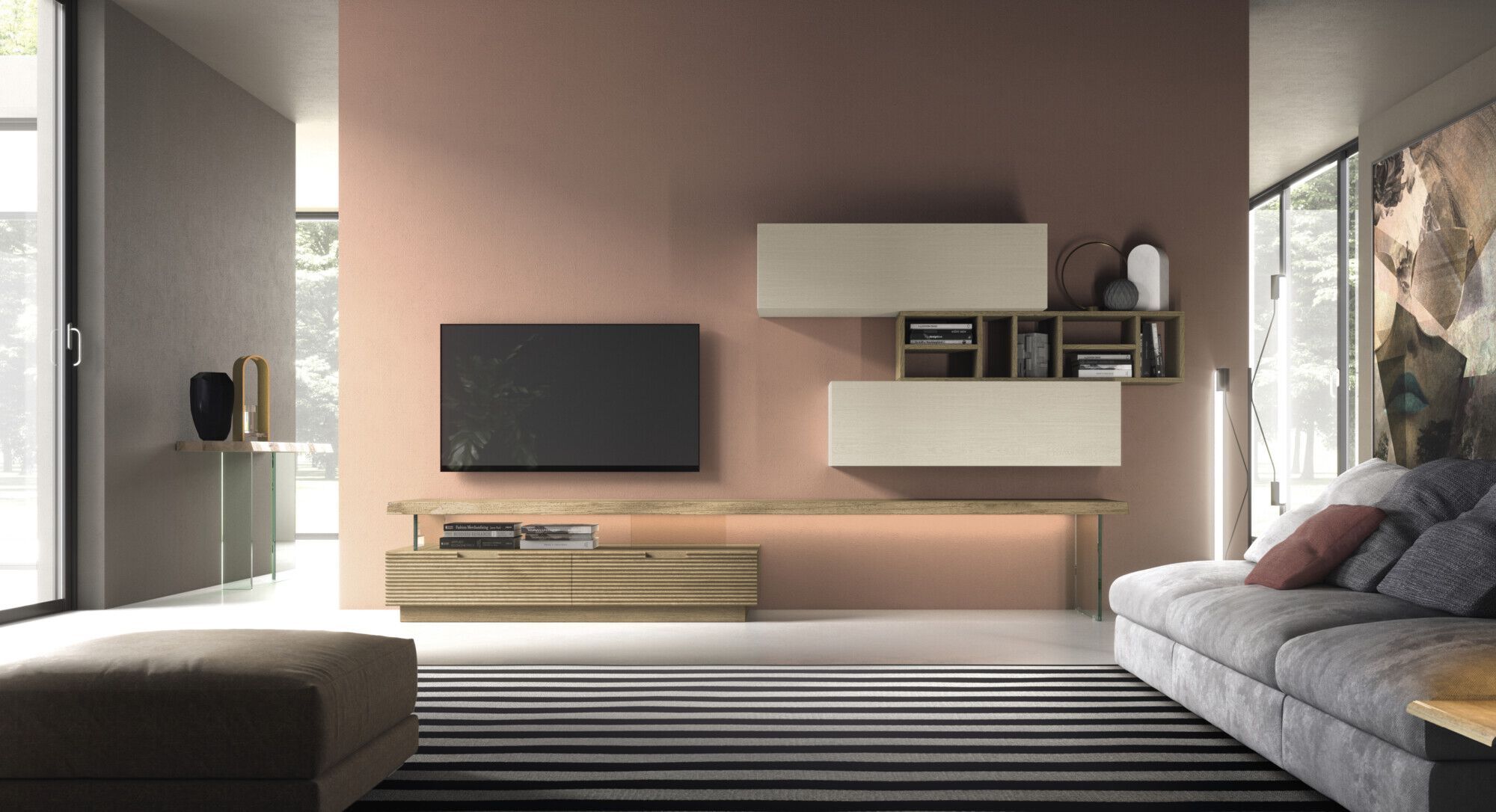 Модульная модульная стена из массива дерева Devina Nais Ноль.16 ARCH-00065357 - Вид №6