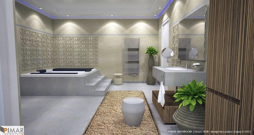 PIMAR Садовый табурет из камня Лечче  44b  - Вид №1