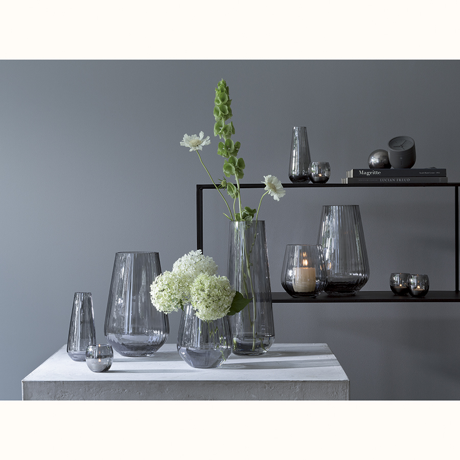 G1528-18-572 Ваза zinc 18см серая LSA International  - Вид №1