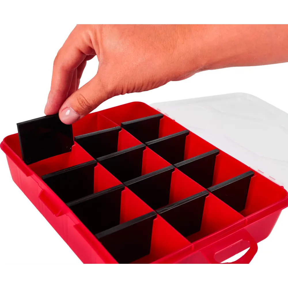Органайзер Blocker Master-Comfort 7.5, 16x4.5x19 см, пластик, цвет красный Santreyd STLM-2087684 - Вид №5