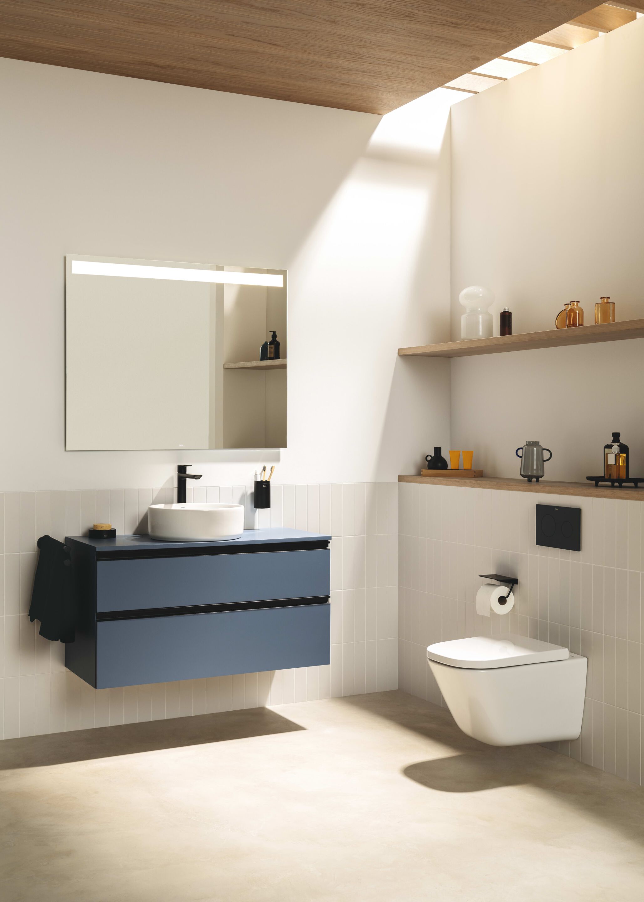 Прямоугольное зеркало со встроенным настенным освещением Roca EIDOS 8123 ARCH-00032296 - Вид №10