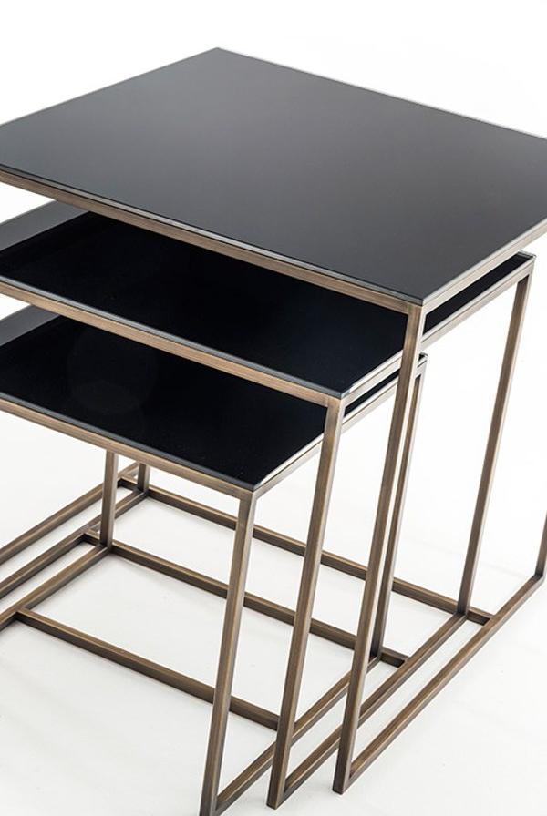 OAK Низкий металлический журнальный столик Milano collection Sc5088 - Вид №3