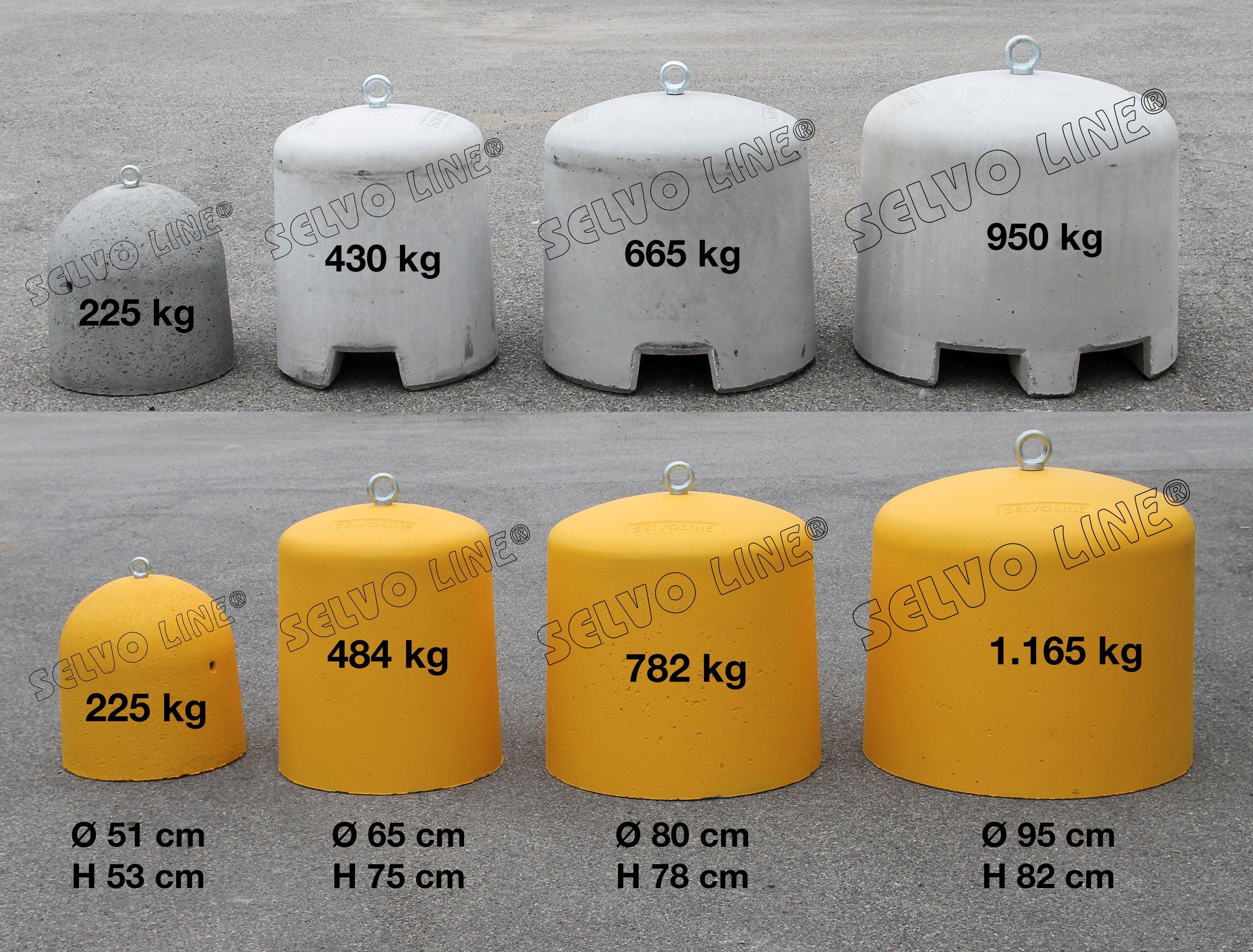 Балласт и непостоянные наземные анкерные системы SELVOLINA ZAVORRE ARCH-00039262 - Вид №3