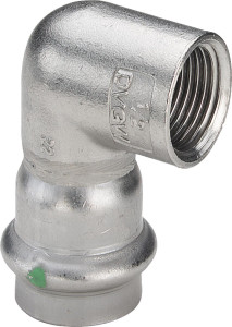 Viega Угольник переходной 90° Sanpress Inox 2314.2 (437077)