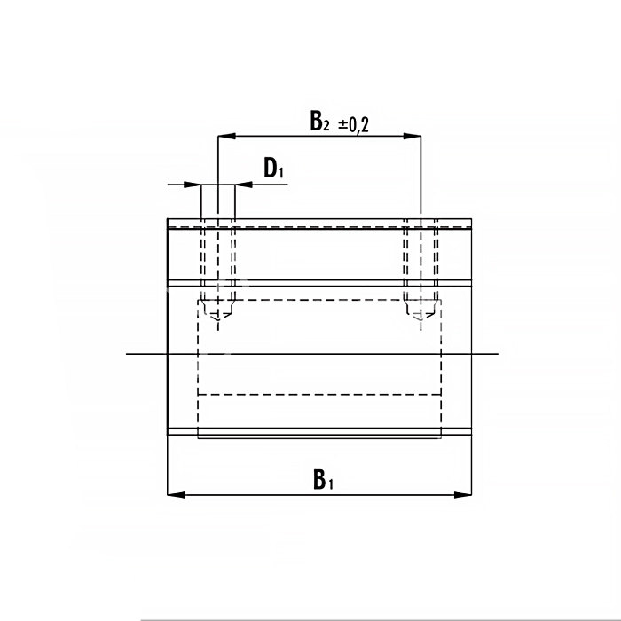 IS589 Линейный подшипник в сборе с корпусом SBR40-UU ISKRA  - Вид №2