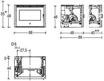 Piazzetta Вставка для пеллетных каминов Ip sun-id-1413930 - Вид №1